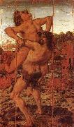 Antonio Pollaiuolo Hercules and Antaeus Time oil